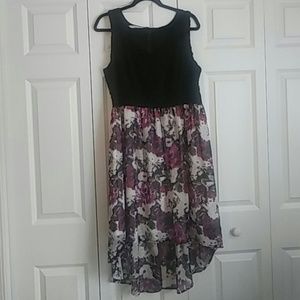 Floral High Low Dress